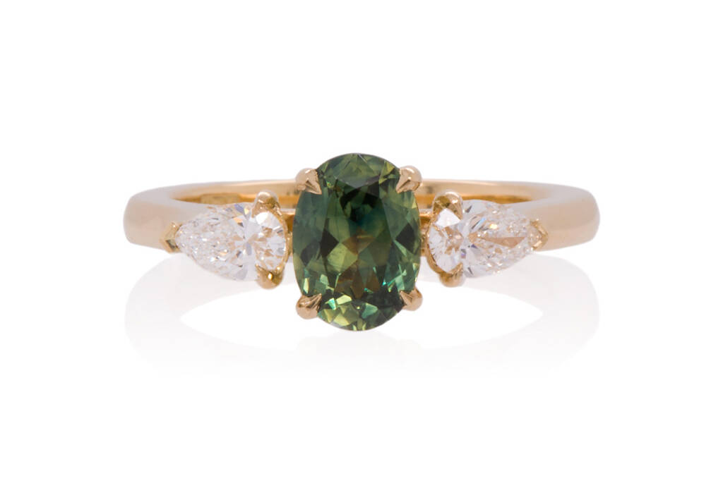 Handmade, ethical, bespoke engagement rings by goldsmith, Amanda Li Hope, Hatton Garden, London.